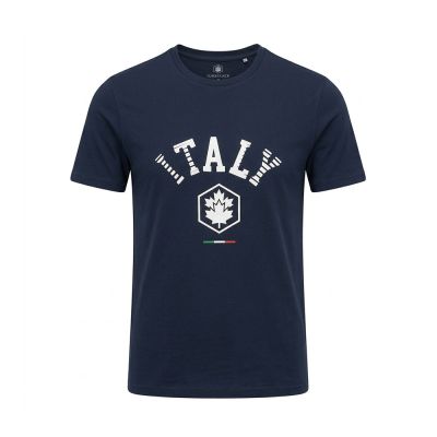 MEN LUMBERJACK TEE ITALY BIG LOGO NAVY